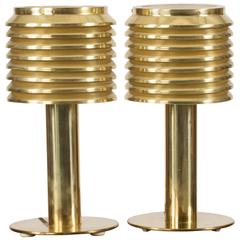 Pair of Brass Table Lamps by Hans-Agne Jakobsson