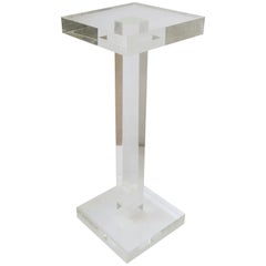 Modern Lucite Pedestal or Column Stand