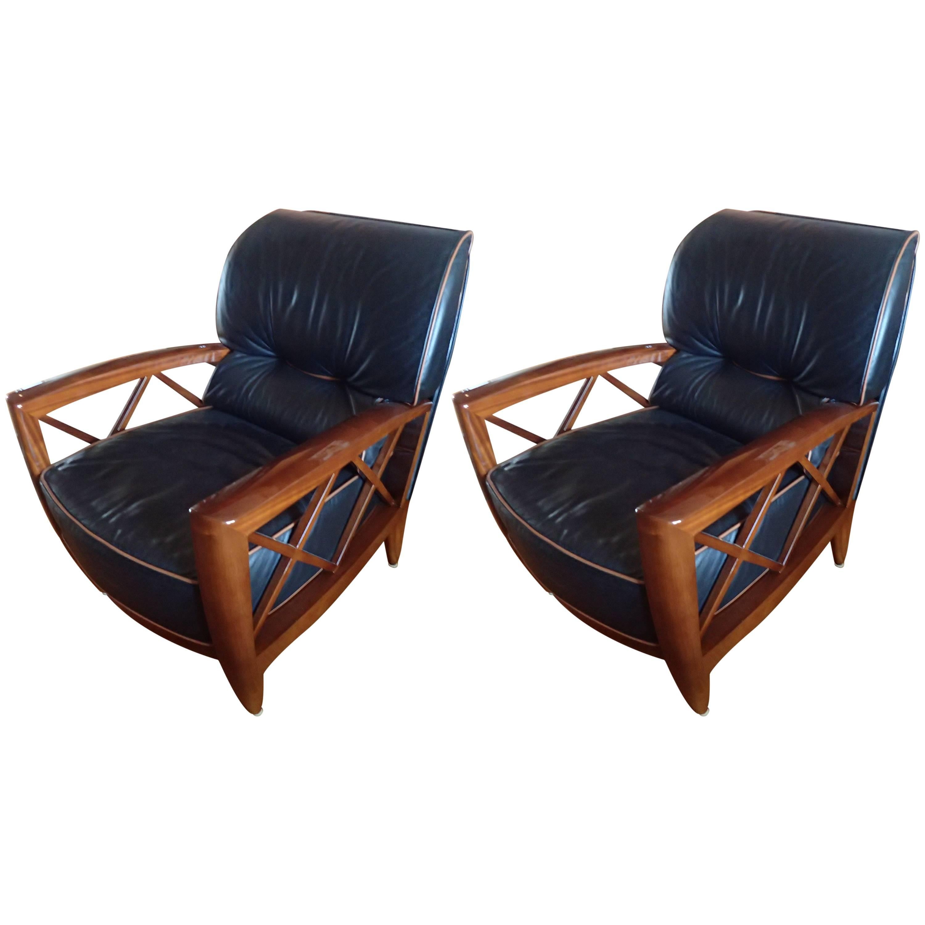 Pair of Pace Lounge Chairs For Sale