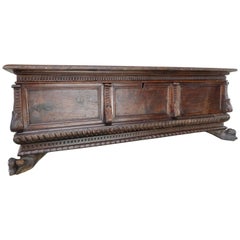 18th Century Italian Walnut Cassone