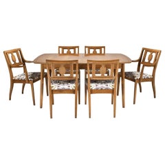 Butternut Dining Table and Chairs from the Meridian Collection for Drexel