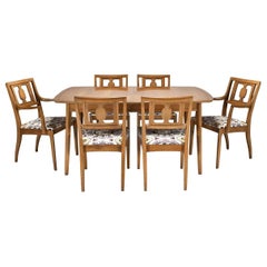 Vintage Butternut Dining Table and Chairs from the Meridian Collection for Drexel