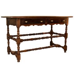 19th Century, French Oak Hall Table 7