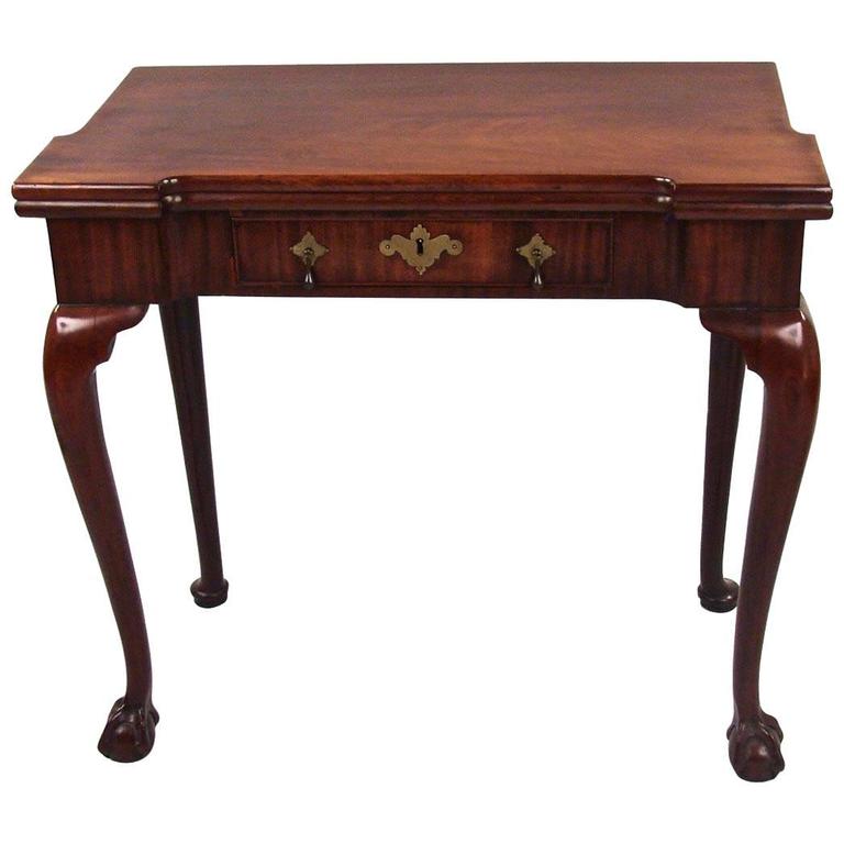 George Ii Gany Flip Top Table With Ball And Claw Feet At George Ii Gany Flip Top Table With Ball And Claw Feet For