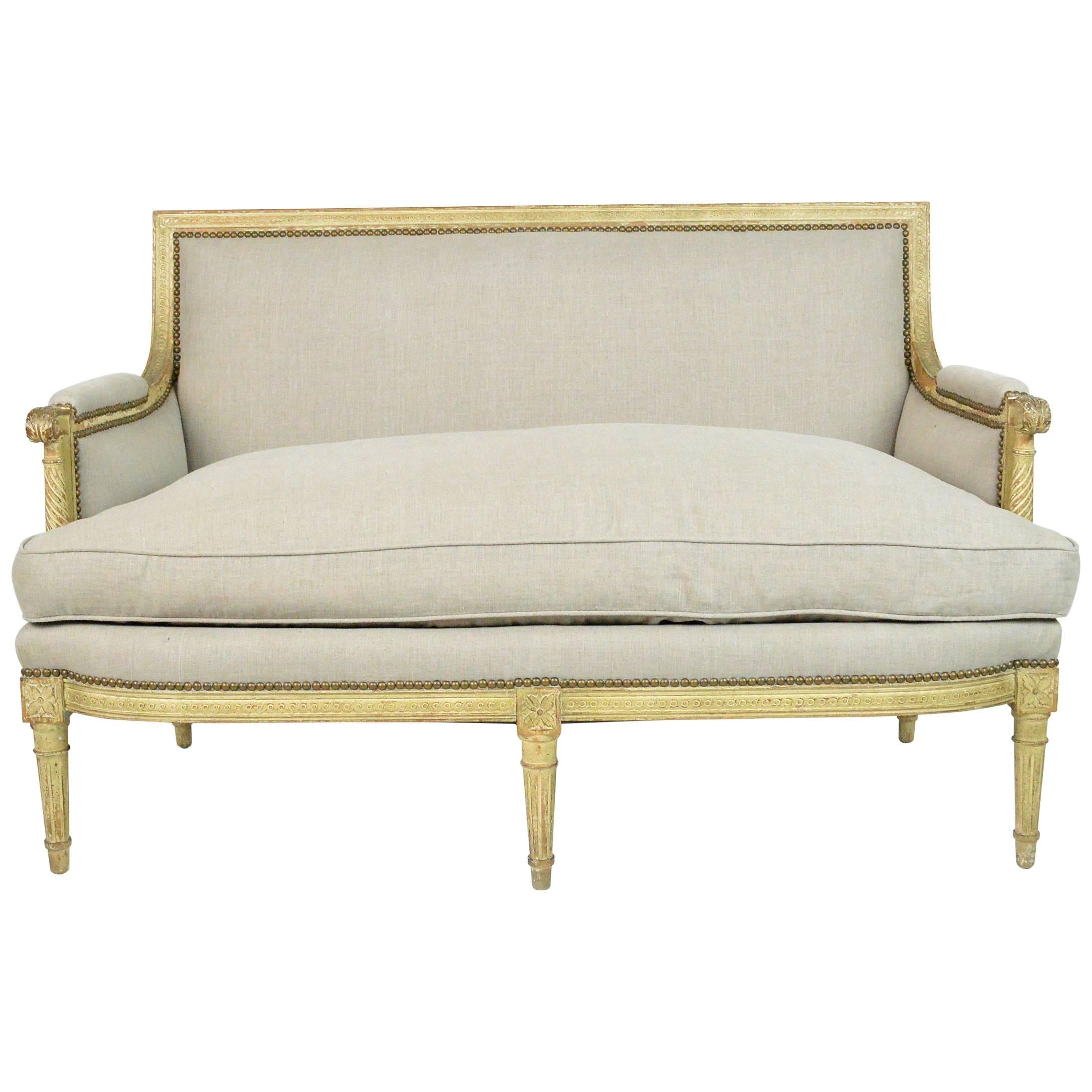 Louis XVI Style French Settee For Sale