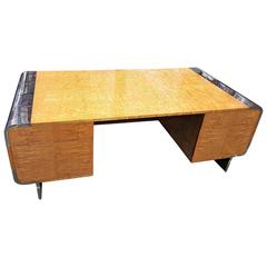 Mid-Century Executive Desk by Leon Rosen for Pace Collection