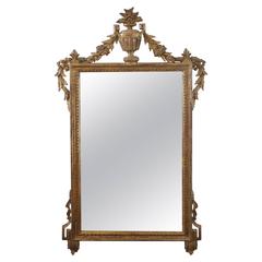 Louis XVI Style Carved Italian Mirror