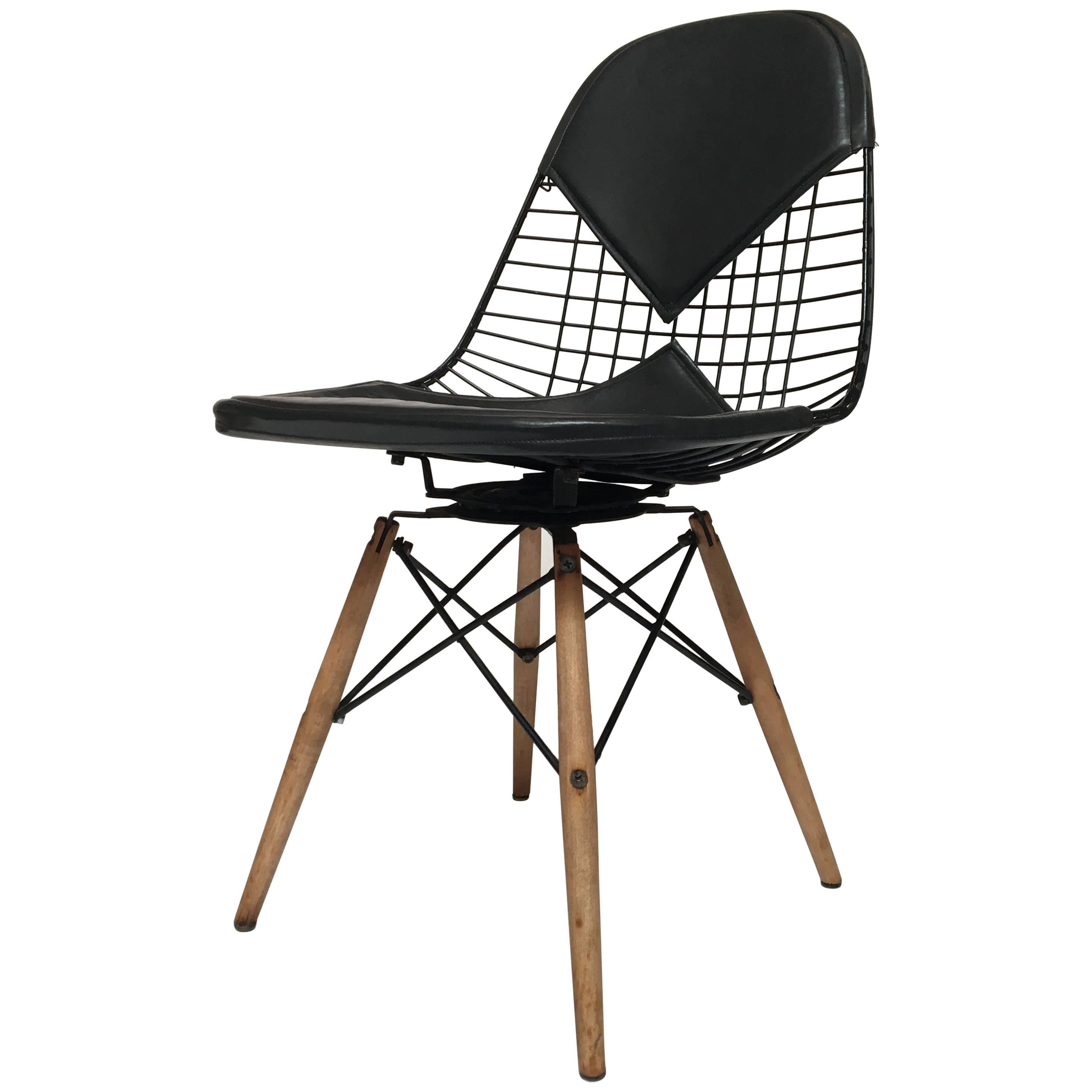 Eames pkw-2 Bikini Swivel Dowel Base Chair for Herman Miller