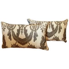 Pair of Vintage Fortuny "Lambale" Pillows