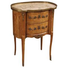 20th Century French Nightstand in Rosewood Decorated with Bronze