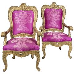 Pair of Baroque Armchairs