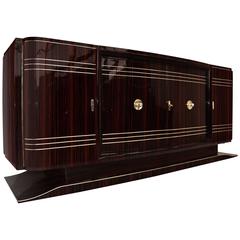 Large Art Deco Sideboard Made of Macassar