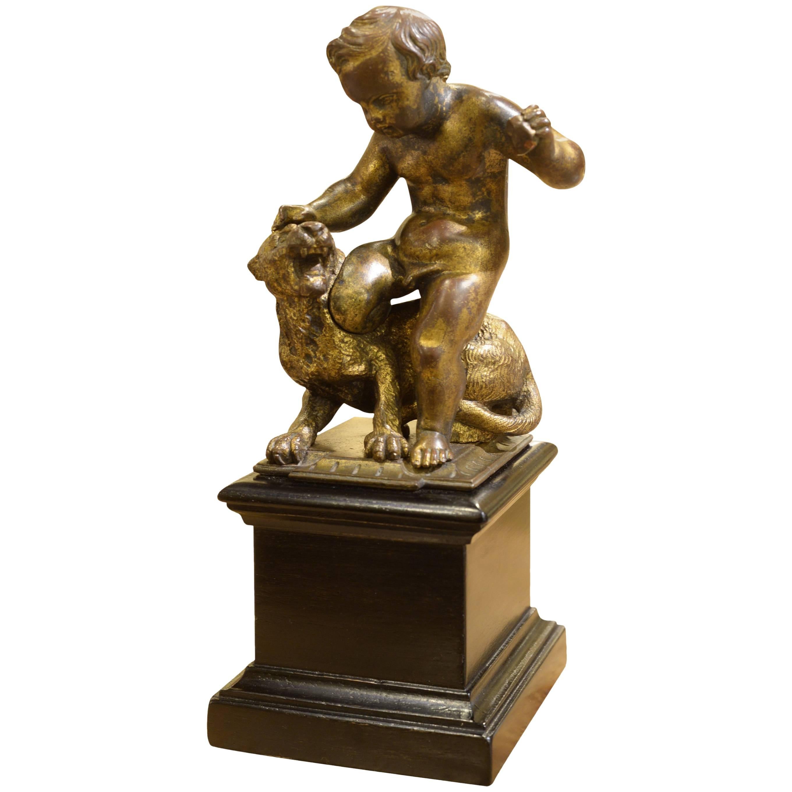 Early 19th Century French Gilt Bronze of Infant Bacchus