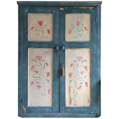 Gorgeous Antique Hall Cupboard Cabinet Solid Pine Victorian, 19th Century Rustic