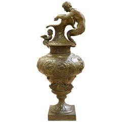 Early 19th Century French Bronze 'Triton' Ewer
