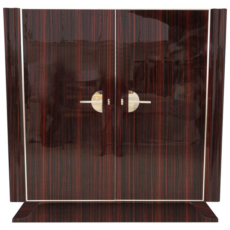 Art Deco Style Macar Cabinet For At 1stdibs Art Deco Style Macar Cabinet For