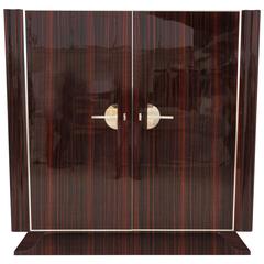 Art Deco Style Macassar Cabinet 5