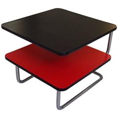 Red Black Bauhaus Low Table