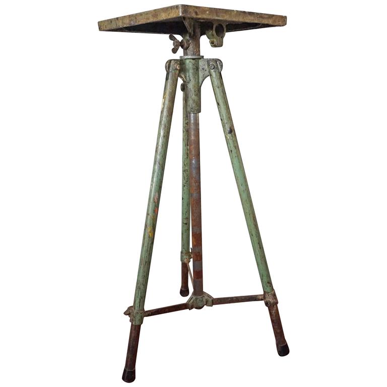 Vintage Industrial Metal Sculptors / Sculpture Stand Amazing Pedigree