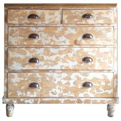 Ancienne commode en pin antique Dresser Victorian Chippy Distressed