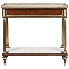 Used French 19th Century Mahogany and Gilt Console Table