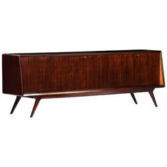 Mid-Century Sideboard in Rosewood, Italy, circa 1955 in the Style of Dassi