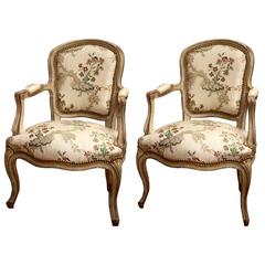 Pair of 18th century Louis XV Armchairs