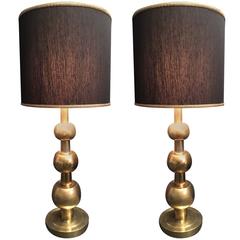 Wonderful Pair of Table Lamps Attributed to Tommy Parzinger
