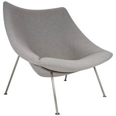 1959, Early Edition Dutch Large Lounge Chair Model Oyster by Pierre Paulin