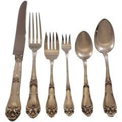 Champlain by Amston Sterling Silver Flatware Set for 8 Service 50 Pieces Dinner