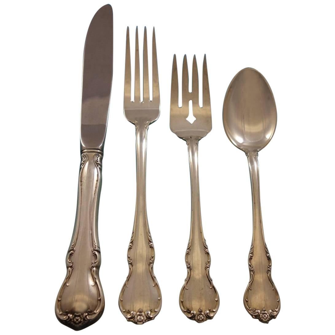 French Provincial by Towle Sterling Silver Flatware Set for 8 Service 32 Pieces  For Sale