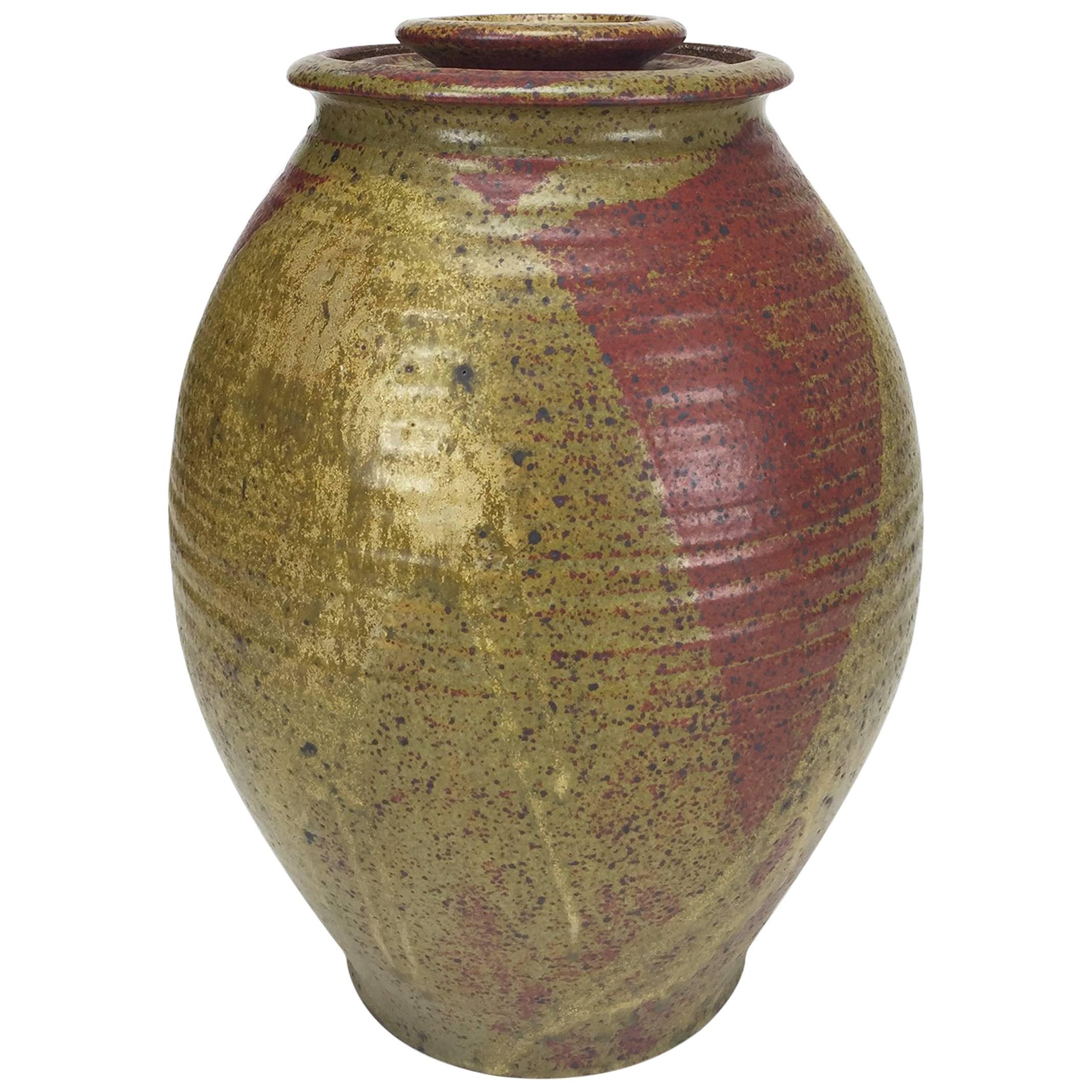 Lidded Stoneware Jar, Archie Bray Foundation under Ken Ferguson, 1958-1964