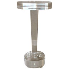 Lucite Pedestal Table