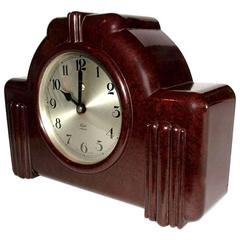 Streamline Art Deco English Bakelite Clock