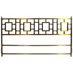 Glamorous Brass Headboard for a King-Size Bed 11