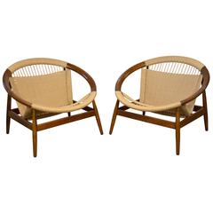 Illum Wikkelsø Pair of "Ringstol" Chairs
