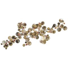 Vintage "Raindrops" Wall Sculpture by Curtis Jere 9