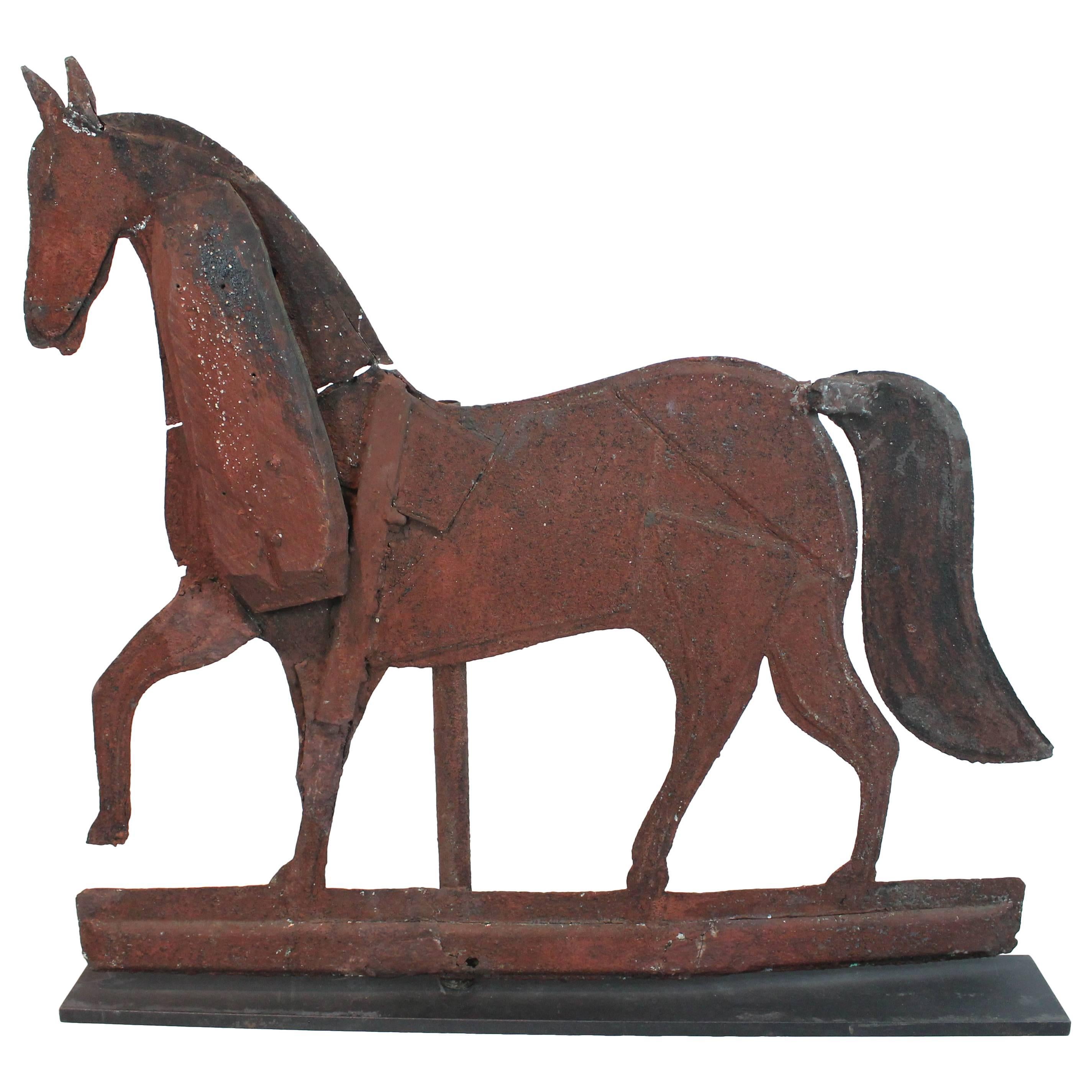 Folk Art 19th Century Horse Weathervane For Sale