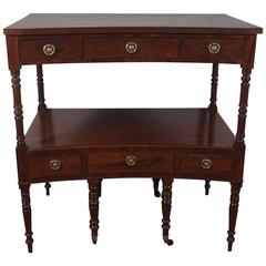 Regency Period English Concave Gentleman’s Dressing Table 4