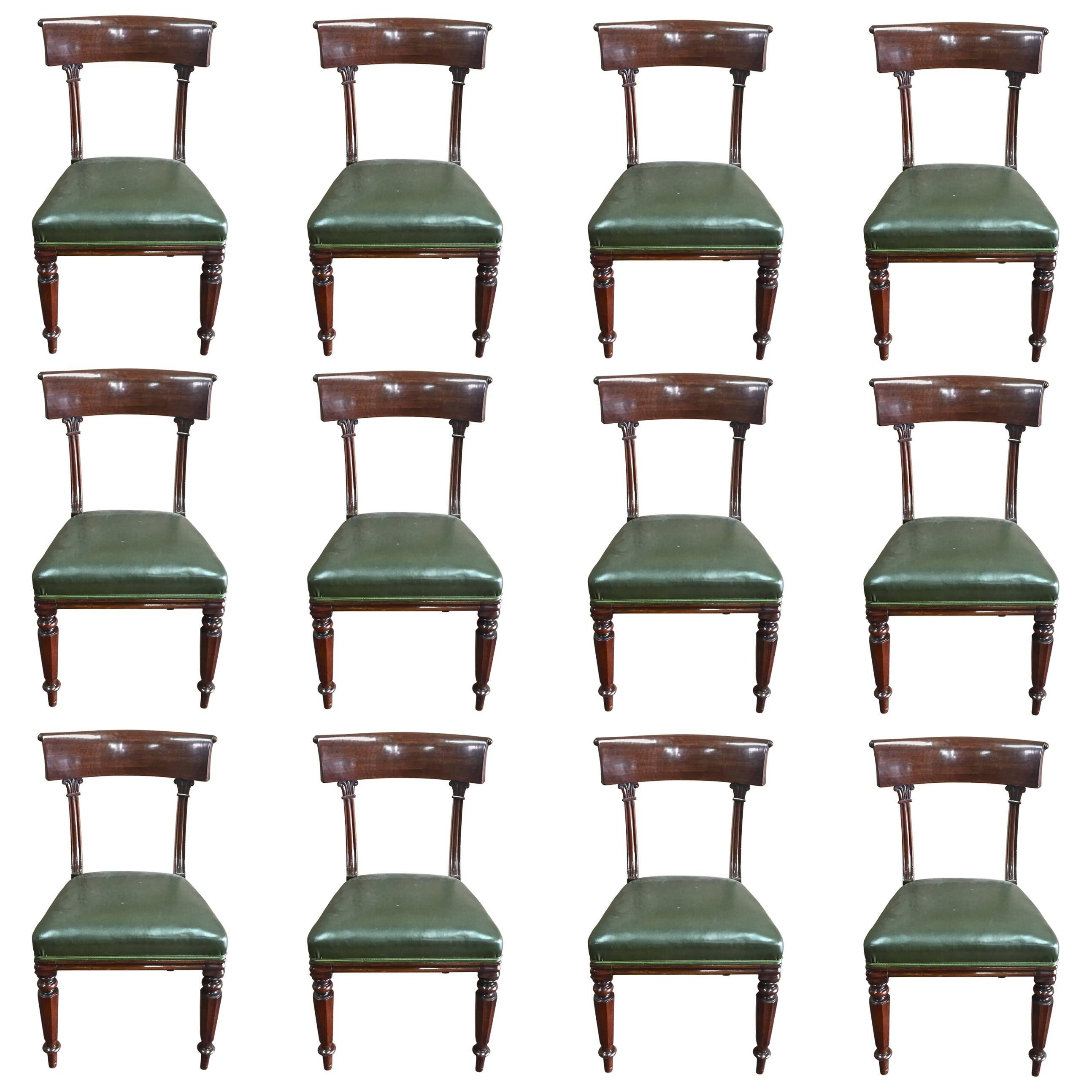 Set of 12 Period Regency Dining Chairs