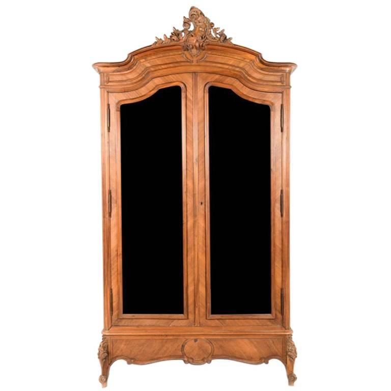 Louis XV Style Armoire from France, 19th Century