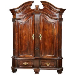 18th Century Danish Louis XVI Pine Two-Door Cabinet
