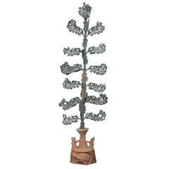 Important Ancient China Hand Cast Bronze Money Tree, Han Dynasty 25BC-220AD 1