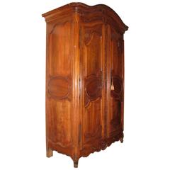 French Louis XV Carved Walnut Armoire, 18th Century 4