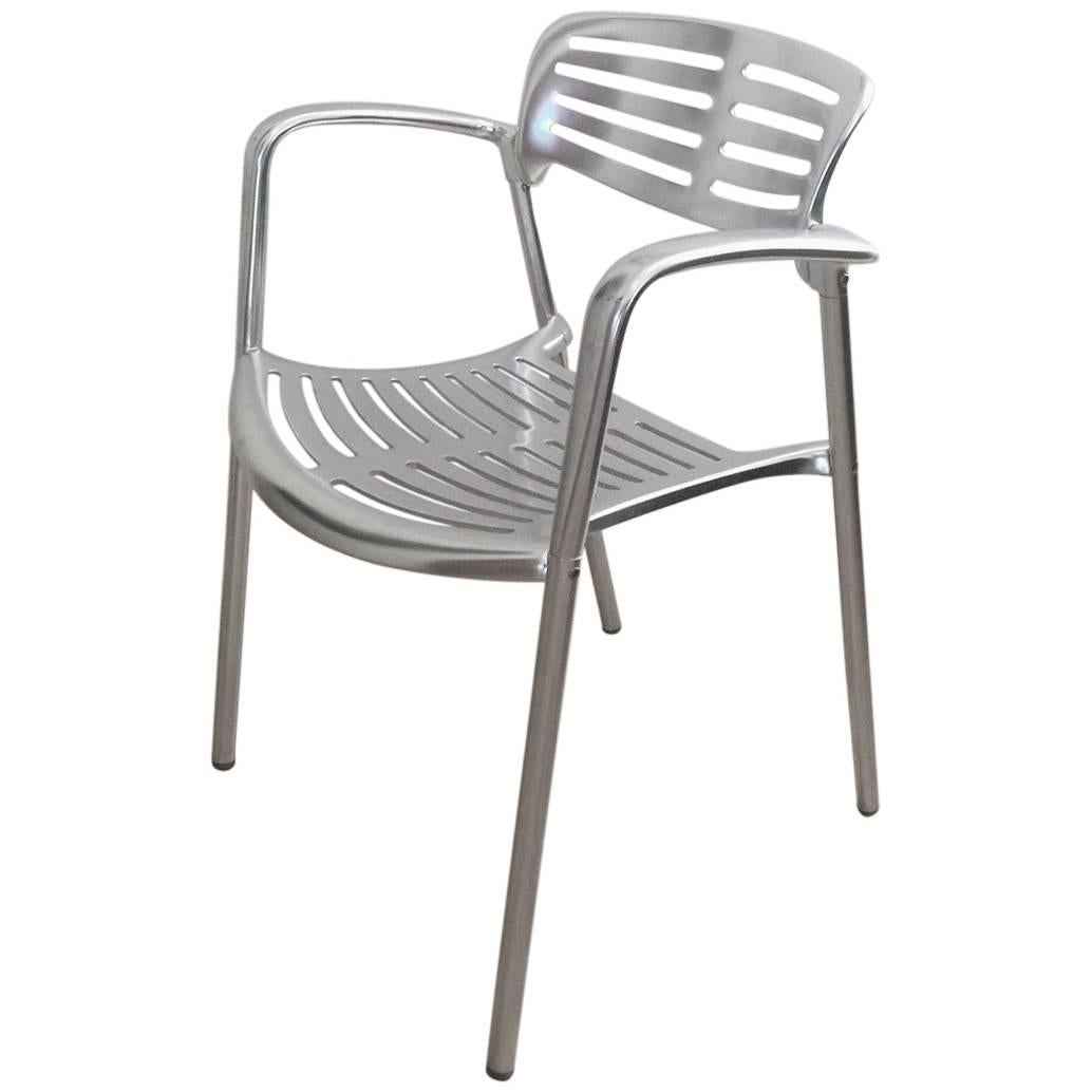 Toledo Stacking Armchairs in Aluminium by Jorge Pensi for Knoll, 24 Chairs
