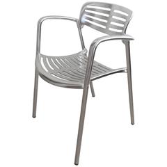 Toledo Stapelsessel aus Aluminium von Jorge Pensi für Knoll:: 24 Stühle