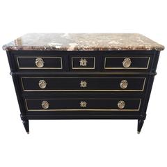 Antique French Louis XVI Style Chest of Drawers Commode