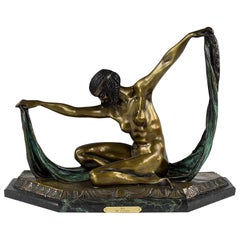 After Claire Colinet "Isis" Bronze Sculpture