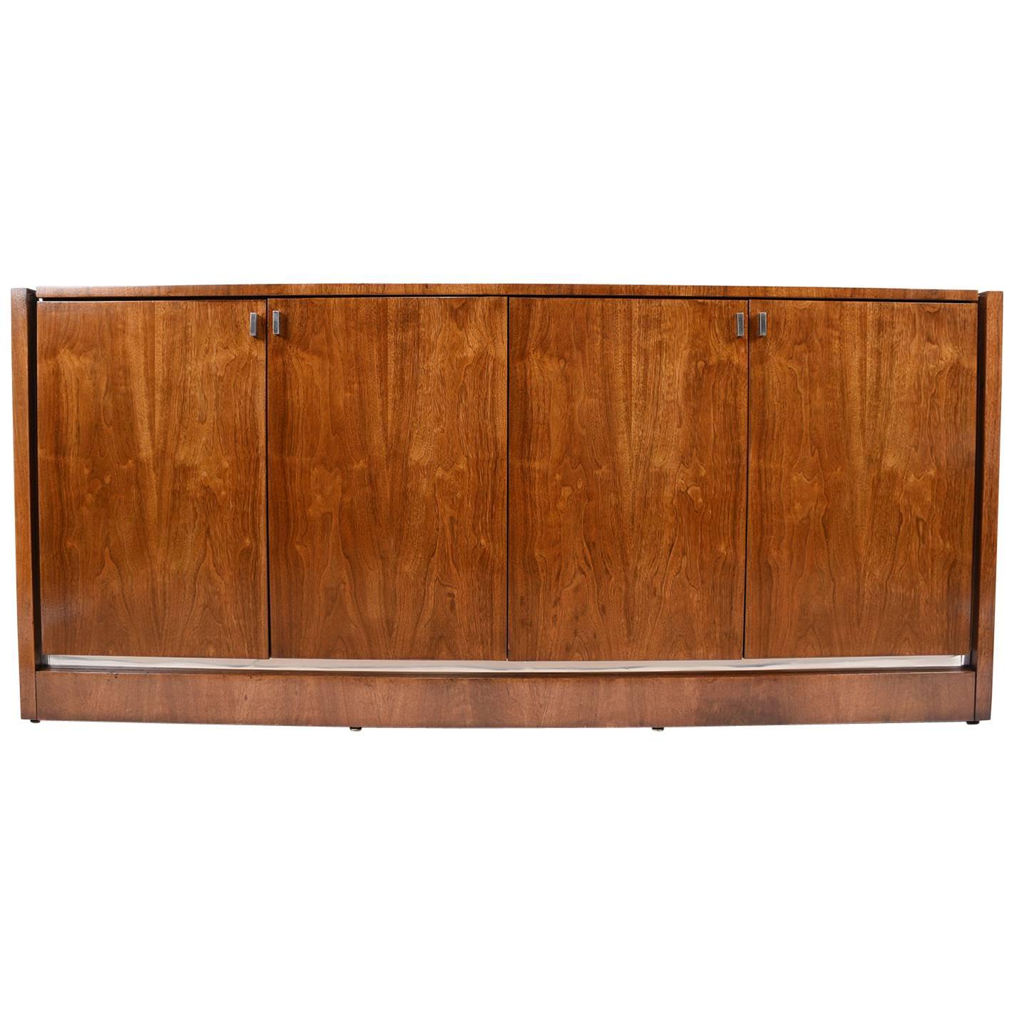 Mid-Century Modern Walnut Credenza by Founders