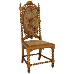 Antique French Gilt Wood Salon Chair